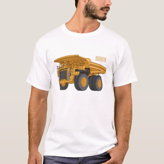 Haul truck cartoon illustration  tシャツ (正面)