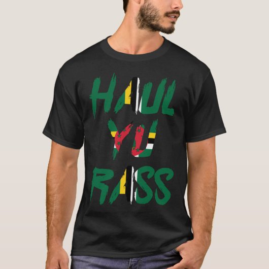 Haul Yu Rass Dominica Afro Pride Kweyol Creole Dom Tシャツ (正面)