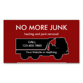 Hauling And Junk Removal Theme Magnetic  マグネット名刺 (正面)