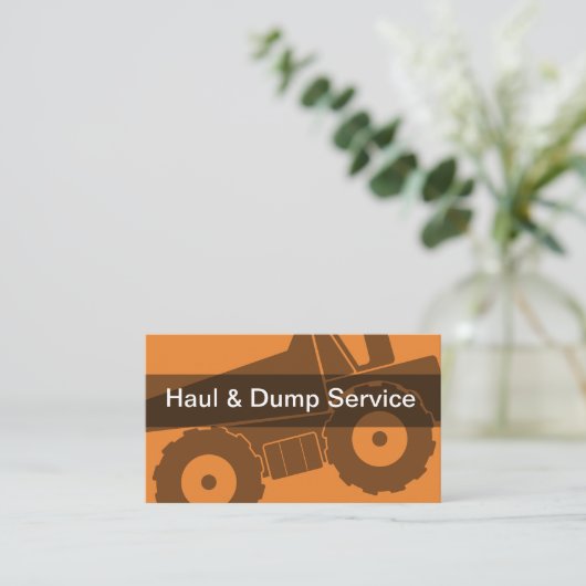 Hauling Dumpsterサービス 名刺 (スタンド正面)