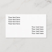 Hauling Dumpsterサービス 名刺 (裏面)