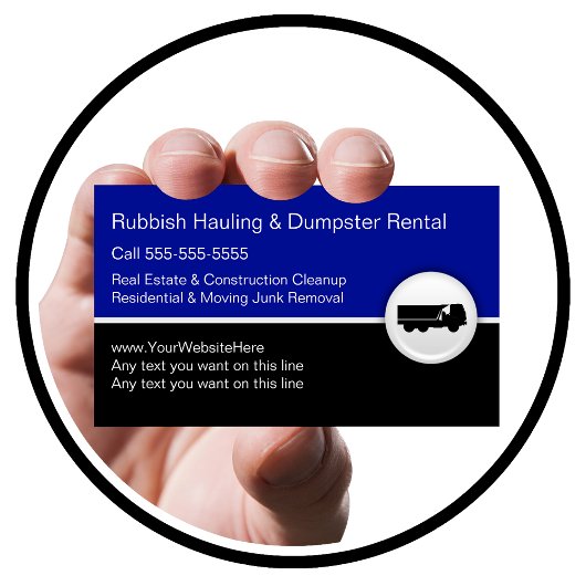 Hauling Dumpster名刺 名刺