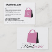 Haultasticの広告宣伝カード 名刺 (正面/裏面)