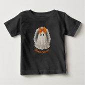 Haunt Couture Lace Ghost in Orange Bow ベビーTシャツ (正面)