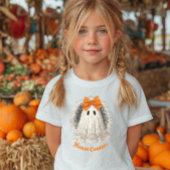 Haunt Couture Lace Ghost in Orange Bow ベビーTシャツ