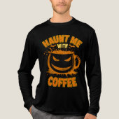 Haunt Me With Coffee Jack-O’-Lantern Halloween トライブレンドＴシャツ (正面)