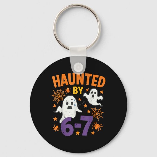 Haunted 67 Ghost Math Teacher Halloween Costume Ma キーホルダー (正面)