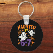 Haunted 67 Ghost Math Teacher Halloween Costume Ma キーホルダー (正面)
