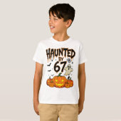 Haunted 67 Meme Six Seven 6-7 Funny Internet Joke Tシャツ (正面フル)