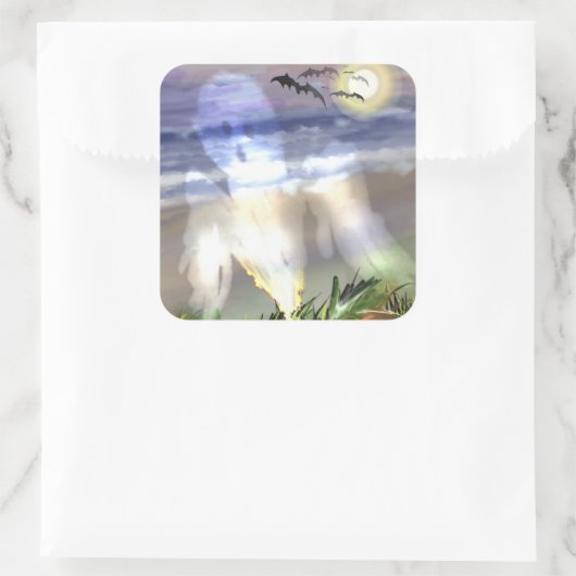 Haunted Beach スクエアシール (バッグ)