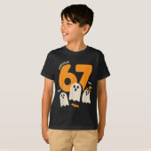 Haunted By 67 Funny Halloween Meme Design Tシャツ (正面フル)