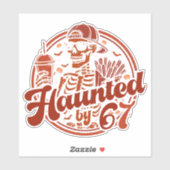 Haunted By 67 Funny Halloween Six Seven 67 Meme シール (シート)