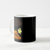 Haunted By 67 Funny Halloween Soky Season Pumpkin コーヒーマグカップ (正面左)