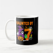 Haunted By 67 Funny Six Seven Meme 6 7 Halloween C コーヒーマグカップ (左)