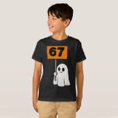 Haunted By 67 – Funny Six Seven Meme 6 7 Halloween Tシャツ (正面フル)
