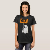 Haunted By 67 – Funny Six Seven Meme 6 7 Halloween Tシャツ (正面フル)