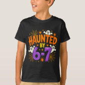 Haunted By 67 Funny Six Seven Meme Soky Ghost Hall Tシャツ (正面)