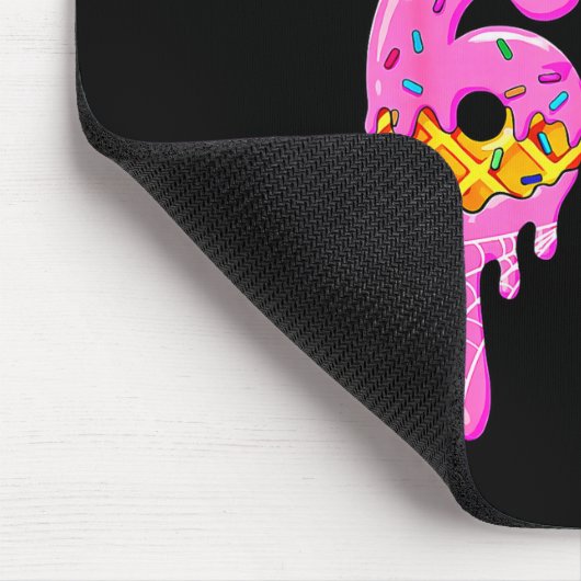 Haunted By 67 Ice Cream Drip Funny Six Seven Meme  マウスパッド (コーナー)