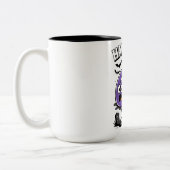 Haunted by 67 – Scary Ghost and Pumpkin Halloween ツートーンマグカップ (左)