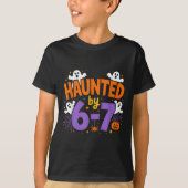 Haunted By 6-7 Halloween Ghosts And Sders Design Tシャツ (正面)