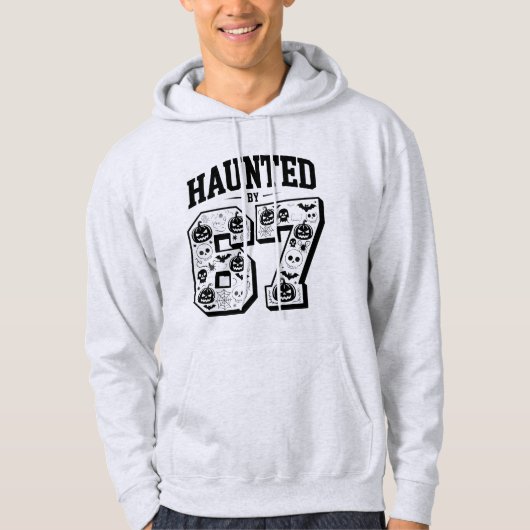Haunted by 6 7 haloowen spooky gifts for men パーカ (正面)