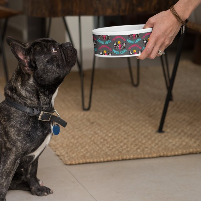 Haunted by Your Love Sugar Skull Dog ボウル (クリエイターアップロード済み)