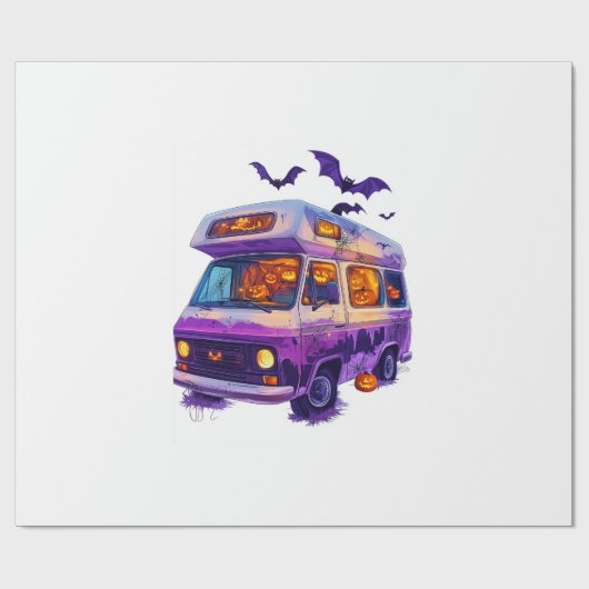  Haunted Camper Van ラッピングペーパー (フラット)