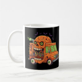Haunted Candy Truck Ride – Creepy Halloween Skull  コーヒーマグカップ