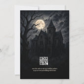 Haunted Castle Gothic Halloween wedding invitation 招待状 (裏面)