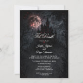 Haunted Castle Gothic wedding invitation 招待状 (正面)