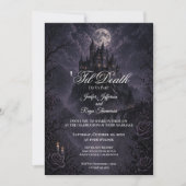 Haunted Castle Gothic wedding invitation 招待状 (正面)