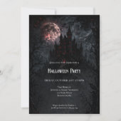 Haunted Castle Halloween Party invitation 招待状 (正面)
