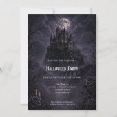 Haunted Castle Halloween Party invitation 招待状 (正面)