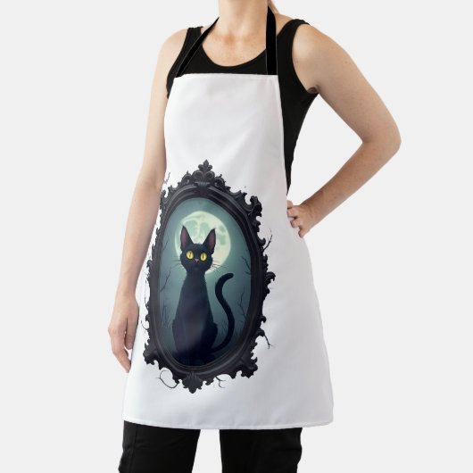 Haunted Cat Mirror エプロン (インサイチュ)