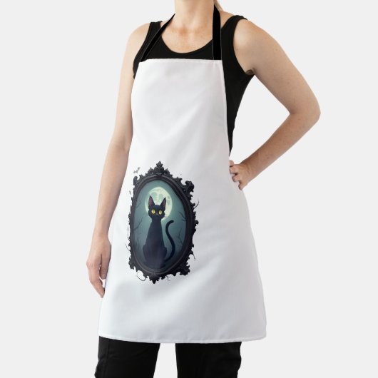 Haunted Cat Mirror エプロン (インサイチュ)