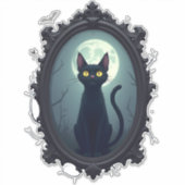 Haunted Cat Mirror シール (正面)
