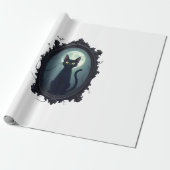 Haunted Cat Mirror ラッピングペーパー (アンロールド)