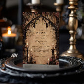 Haunted Cathedral Gothic Halloween 招待状