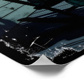 Haunted Doll and Halloween Pumpkin ポスター (角)