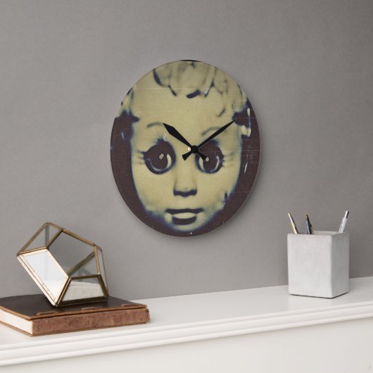 haunted doll gifts large clock ラージ壁時計 (オフィス)