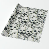 Haunted doll head art wrapping paper ラッピングペーパー (アンロールド)