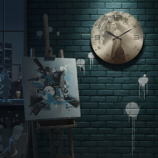 Haunted Elegance Wall Clock ラージ壁時計