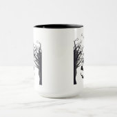 Haunted Forest Ghost Mug – Dark & Spooky Silhouett マグカップ (中央)