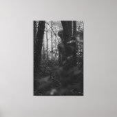 Haunted Forest – Mysterious Shadow in the Woods キャンバスプリント (正面)