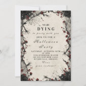 Haunted Gothic Rose Halloween Celebration 招待状 (正面)