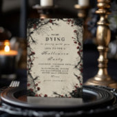 Haunted Gothic Rose Halloween Celebration 招待状