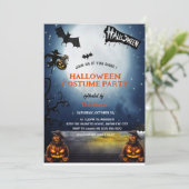 Haunted Halloween Costume Party Invitation  招待状 (スタンド正面)