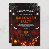 Haunted Halloween Party Invitation 招待状 (正面/裏面)