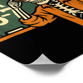 Haunted Halloween Skeleton Haunted Six Seven Numbe ポスター (角)