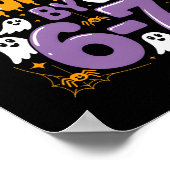Haunted Halloween Skeleton Haunted Six Seven Numbe ポスター (角)